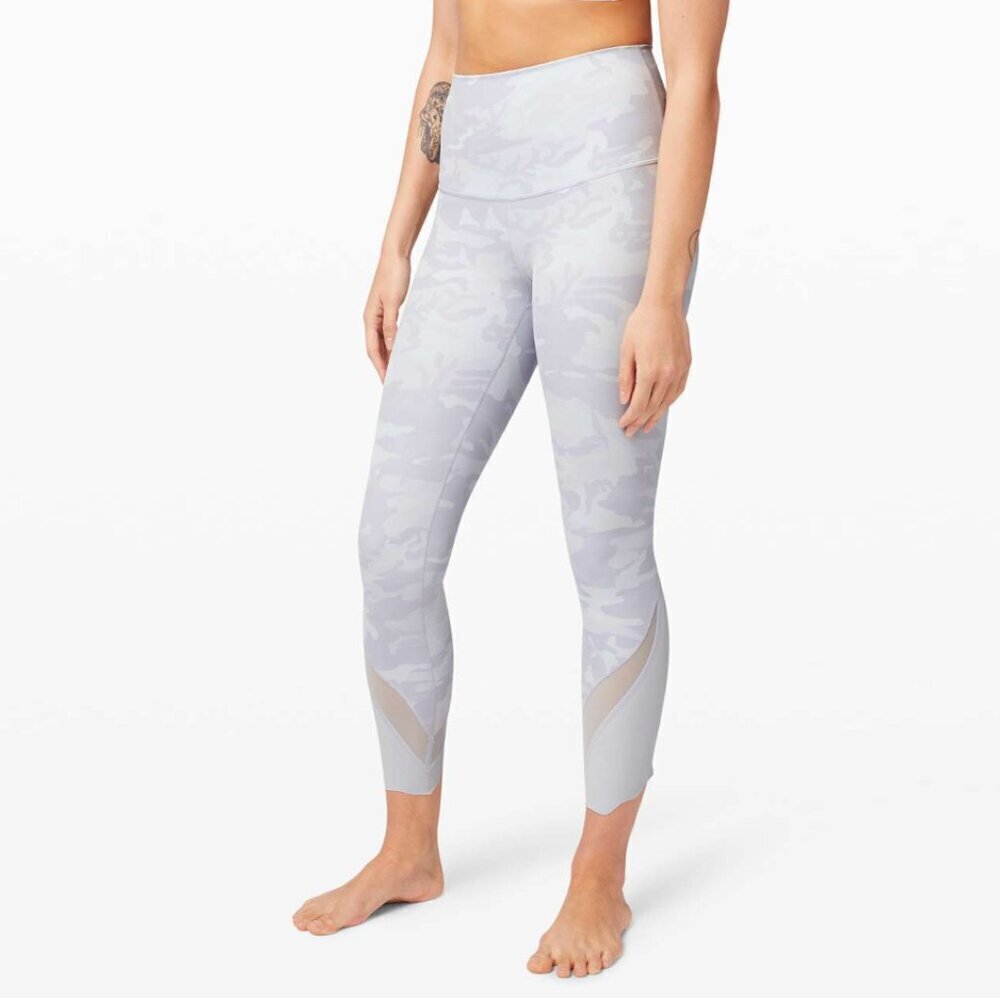 Lululemon Camo Scalloped Wunder Under Leggings